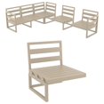 thumbnail image 3 of Siesta ISP136-DVR-CNA Rallonge Mykonos avec Coussin Sunbrella Naturel - Taupe, 3 of 3