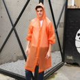 thumbnail image 4 of Veste Imperméable UK en PVC Transparent Imperméable Manteau de Pluie Poncho à Capuche Imperméable Unisexe, 4 of 5