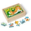 Melissa & Doug Pets 4-in-1 Wooden Jigsaw Puzzles in a Storage Box (48 pcs) - FSC Certified