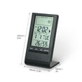 thumbnail image 4 of Mini Digital Thermometer Indoor Hygrometer Room ℃/℉ Temperature Humidity Monitor Meter Gauge Alarm Clock Thermo-Hygrometer with Max Min Value Display, 4 of 8