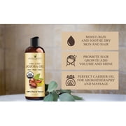 Handcraft Blends USDA Organic Jojoba Oil for Body, Skin & Hair, 8 oz