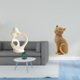 thumbnail image 2 of Estatua abstracta,Estatua de resina,decoración para el hogar,escultura de pareja,Figura de escritorio,Estatua de gato,linda decoración para estante o escritorio,Figuras decorativas creativas, 2 of 8