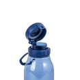 thumbnail image 3 of Your Zone Water Bottle 16 Fluid Ounces, Blue, Plastic, Flip Top Chug Lid, No Straw, Reuseable, 3 of 8