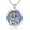 St. Jude, variant on 925 Sterling Silver Multi-Saint Catholic Medal Pendant Necklace with Blue Opal - St. Michael, Christopher, Jude, Joseph, Francis, Raphael, Virgin Mary - Religious Jewelry Gift for Men & Women