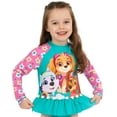thumbnail image 5 of PAW Patrol Long Sleeve Girls Swimsuit Blue Sizes 2T-8, 5 of 6