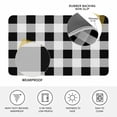 thumbnail image 3 of Black White Plaid Door Mat Indoor Outdoor, Spring Farmhouse Buffalo Checkered Non Slip Welcome Mat with Rubber Backing, Absorbent Fabric Front Door Mats Entryway Rug for Home Patio Entrance 16"x24", 3 of 8