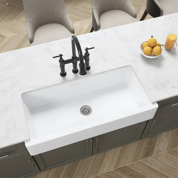 Kitchen Sink 37 White Ceramic Farm A Front Fireclay Single Bowl Farmhouse Com Kitchen Sink 37 White Ceramic Farm, What Is The Most Durable Farmhouse Sink In World