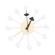 thumbnail image 1 of Reloj de pared de bola de madera, reloj de pared decorativo, silencioso, sin tictac, minimalista, colgante bola blanca, 1 of 9