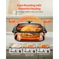 thumbnail image 3 of VEVOR Roaster Oven 20QT Electric Roasting Pan with Self-Basting Lid, 1450W Electric Roaster Oven with Defrost & Warm Function, 3 of 9