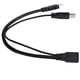 thumbnail image 4 of Convertidor de cable de extensión de 30 cm, alimentación auxiliar USB 3.0 hembra a macho dual para disco duro móvil de 2,5 pulgadas, 4 of 9