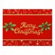 thumbnail image 1 of ¡Liquidación! Manteles individuales navideños rojos impermeables por menos de $1 para mesa de comedor, 32 x 21 cm, ideales para invierno, Navidad, copos de nieve, fiestas, manteles lavables., 1 of 4