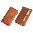 thumbnail image 3 of Women's Small Wallets RFID Blocking Leather Wallet with Zipper Coin Pocket, 3 of 4