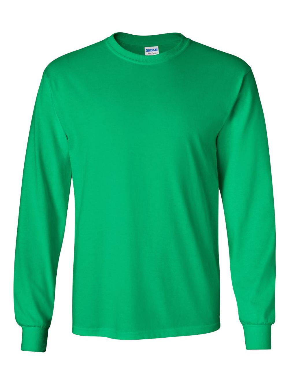 Style G2400 Gildan Mens Ultra Cotton Long Sleeve T-Shirt 2-Pack