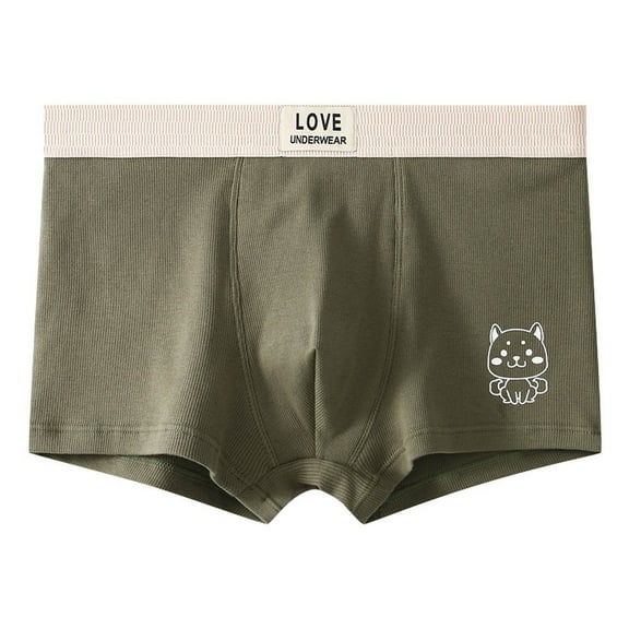 snilers Mens Trunks Underwear Comfortable Stretch Boxer Briefs Short Leg Covered Band Boxers Color Block Underpants