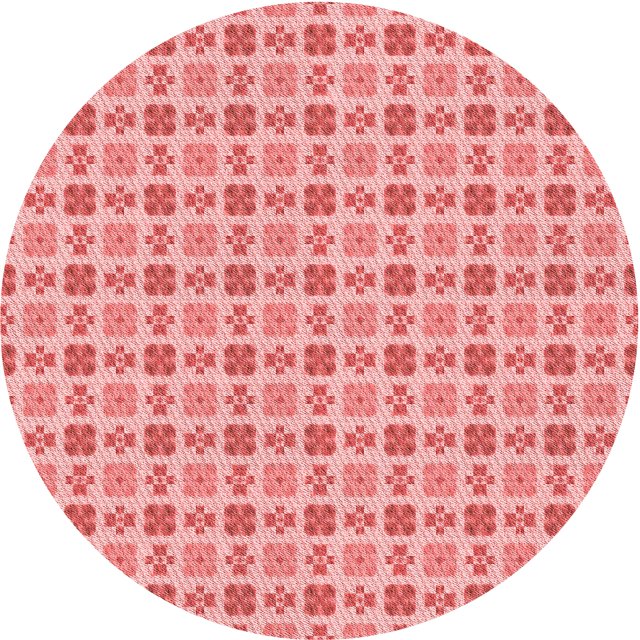 Ahgly Company Tapis Rond Lavable en Machine Intérieur Transitionnel Rose Pastel, 6 Pieds Rond