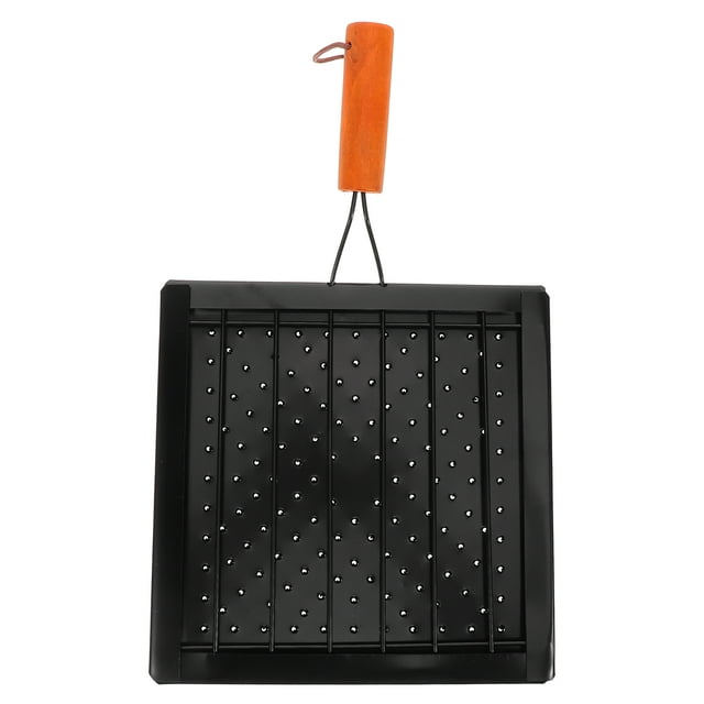 Miangastore Portable Camping Grilling Rack For Outdoor Cooking Foldable Barbecue Tray With Handle Heavy Duty Fish Grilling Rack For Campfire Cooking And Baking