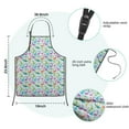 thumbnail image 3 of Colorful Cartoon Dinosaurs Palms Pattern Kids Aprons for Girls and Boys,Adjustable Neck Strap Toddler Aprons for Kids Cooking Baking, 3 of 6