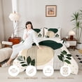 thumbnail image 3 of Homewish Bohemian Abstract Stripes Twin Comforter Sets,Minimalism Aesthetic Bedding Set,Light Gray Reversible,2-Piece,1 Comforter and 1 Pillowcase, 3 of 7