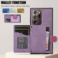 thumbnail image 6 of Crossbody Wallet Women Case for Samsung Note 20,[RFID Blocking] Credit Card Holder with Should Strap,Premium PU Leather Purse Diamond Patterned Folio Cover for Samsung Galaxy Note 20,Purple, 6 of 8