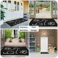 thumbnail image 3 of Homore Luxury Chenille Bath Rug,Extra Soft and Absorbent Non-Slip Carpet Runner for Bathroom Entrance Kitchen - 24''x 36'' Black, 3 of 7
