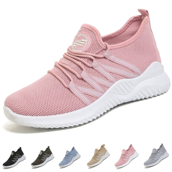 CHICVOMEY Breathable Mesh Sneakers for Women Running Shoes with Non-Slip Sole Comfortable Walking Shoes Sneakers for Work Casual Tennis Workout