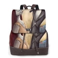 thumbnail image 1 of Goofa The Nightmare Before Christmas Pattern Leather Backpack Purse for Women Fashion Multipurpose Design Handbag Ladies Shoulder Bags Travel Backpack, 1 of 4