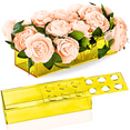 thumbnail image 4 of Acrylic Rectangular Floral Centerpiece for Dining Table 30 cm Long, Christmas Decor Holidays Rectangle Acrylic Flower Holder Vases, 4 of 7