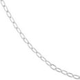 thumbnail image 2 of 14k White Gold 2.07mm Forzentina Chain Necklace With Lobster Claw Closure 16 Inch Chain Necklace for Women and Men, 2 of 2
