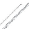 26 in. 14K White Gold 5.9 mm Wide Regular Concave Cuban Chain