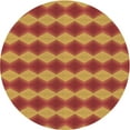thumbnail image 1 of Ahgly Company Machine Washable Indoor Round Transitional Red Area Rugs, 6' Round, 1 of 7