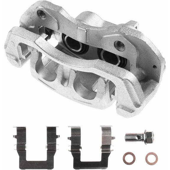 A-Premium Disc Brake Caliper Assembly with Bracket Compatible with Select Mitsubishi Models - Montero 1992-1996, Montero Sport 1997-2003, L4 2.4L, V6 3.0L, V6 3.5L - Front Left Driver Side