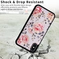thumbnail image 6 of TECH CIRCLE For iPhone 12 Pro / 12 6.1" Wallet Case with Card Holder,PU Leather Kickstand Flower Case Magnetic Clasp Kickstand Shockproof Protective Cover for Apple iPhone 12 Pro / 12 6.1" 2020,Rose, 6 of 7