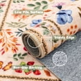 thumbnail image 3 of SARAG Rug For Bedroom Vintage Rug 4'X6' Traditional Floral Rug Cream Color Rug Indoor Non-Slip  Living Room Kitchen Bathroom, 3 of 11