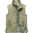 thumbnail image 3 of Men's Casual Outdoor Lightweight Quick Dry Fish Travel Work Safari Vest, 3 of 8