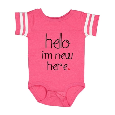 

Inktastic Hello I m New Here. Gift Baby Boy or Baby Girl Bodysuit