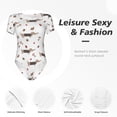 thumbnail image 4 of Balery Dachshund Dog Body de cuello redondo de manga corta para mujer Tops de manga corta Tops básicos-Medium, 4 of 7