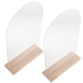 thumbnail image 2 of Shisuyan 2pcs Acrylic Earring Display Racks Wood Base Ear Studs Display Stand Jewelry Holder, 2 of 8