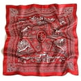 thumbnail image 5 of Kukuzhu 100% Mulberry Silk Scarfs Small Square Scarf 21" x 21" Neck Scarf Breathable Lightweight for Women Gift Packed, 5 of 7