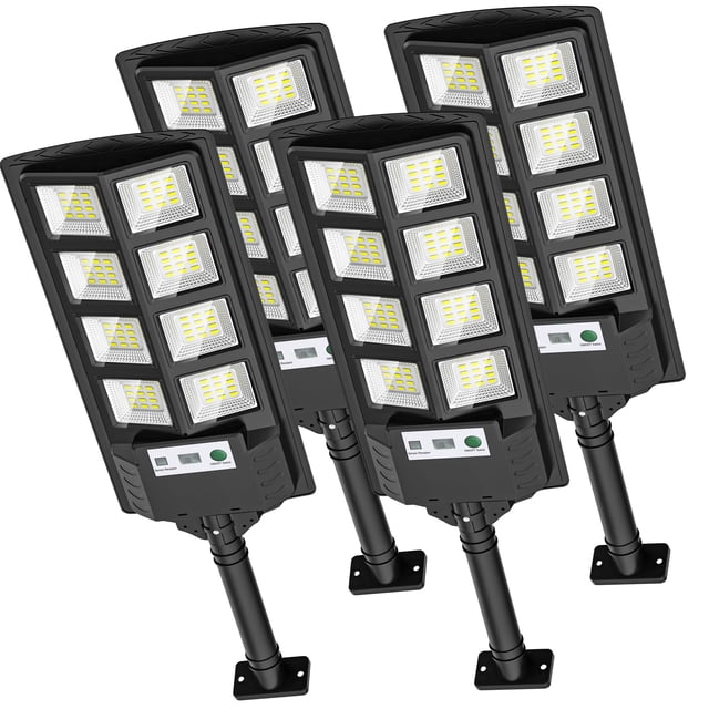 Farolas solares WYWNA 20000LM con sensor de movimiento, paquete de 4