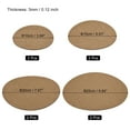 thumbnail image 2 of Unique Bargains Plant Coasters Reversible Absorbent Round Felt Pad Mats Set Brown, 2 of 5