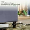 thumbnail image 6 of VanAcc 52.8" High Upholstered Bed Frame King Size Platform Sleigh Bed with Deep Button Tufted Headboard/Easy Assembly/Silver Grey, 6 of 8