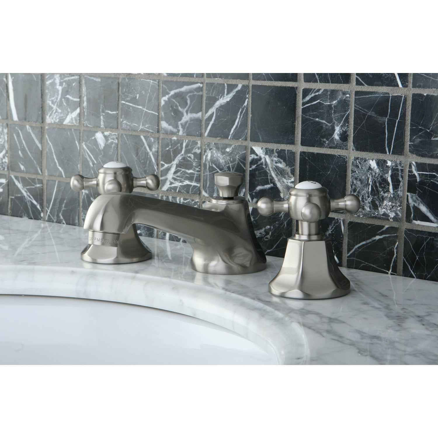Kingston Brass KS4468BX 8 in. Widespread Bathroom Faucet, Brushed Nickel