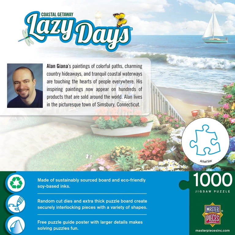 MasterPieces Lazy Days Coastal Getaway 1000-Piece Jigsaw Puzzle photo 4