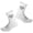 White, variant on 1 Pair Unisex Sport Socks Lengthened Elastic Heart Chain Print Cycling Socks for Climbing