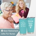thumbnail image 5 of Nurse Retirement Gifts For Women, Retirement Gifts For Nurses, Nurse Retirement Gifts, Retired Nurse Gifts For Women, Best Nurse Retirement Gifts 20oz Stainless Steel Tumbler, 5 of 6