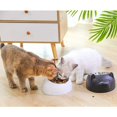 thumbnail image 3 of Cuenco para gatos con doble elevación Tazón antirresbaladizo antideslizante con inclinación de 15° Almacenamiento automático de agua Tazón para mascotas disponible para gatos y cachorros (Cuenco B JAMW Sencillez, 3 of 5