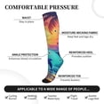 thumbnail image 2 of Honeii Hawaiian Island Dolphin Print Sports Compression Socks,Running Crew Socks,Moisture-Wicking Anti-Blister Hiking&Gym Athletic, 2 of 5