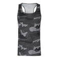 thumbnail image 4 of Sopiago Mens Quick Dry Camo Summer Tank Tops Moisture Wicking Sleeveless T Shirts Workout Gym Tank Tops for Men Muscle Shirts Dark Gray,XL, 4 of 4