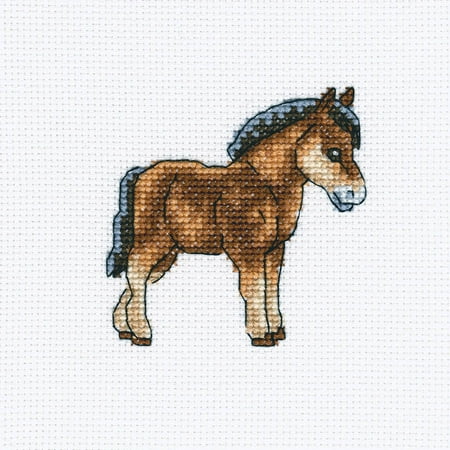 Horse Cross Stitch - Dutch Horse Counted Cross Stitch Kit, 4
