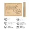 thumbnail image 4 of 1796 Map of Massachusetts - Vintage Map of Massachusetts Wall Art - Massachusetts Wall Map - Mass State Map - Map of Massachusetts Poster - Massachusetts Print, 4 of 8